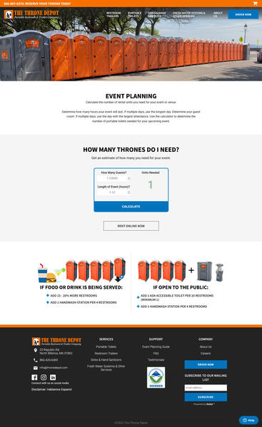 Throne Depot Event Planning Page