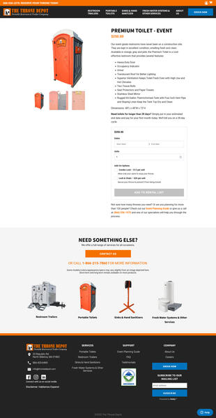 Throne Depot Product Page