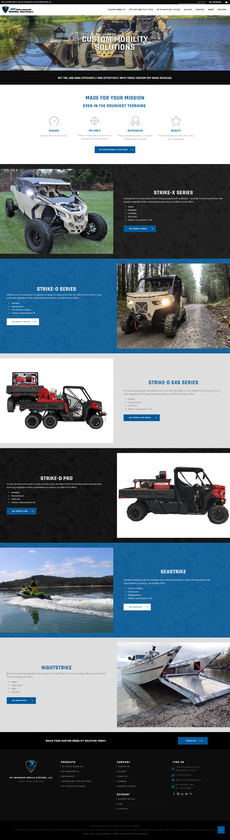 RP Advanced Mobile Systems Custom Mobility Page