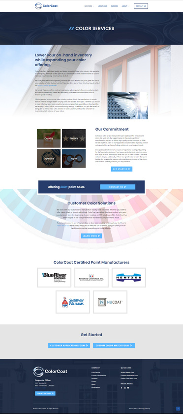 ColorCoat Color Services Page