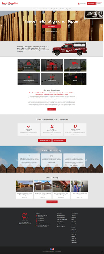 Door and Fence Store Home Page