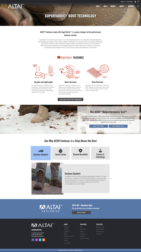 ALTAI Gear Technology Page