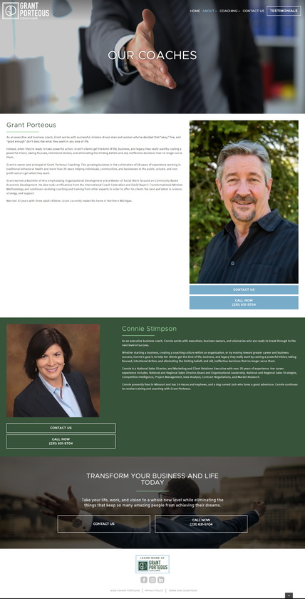 Grant Porteous Coaches Page