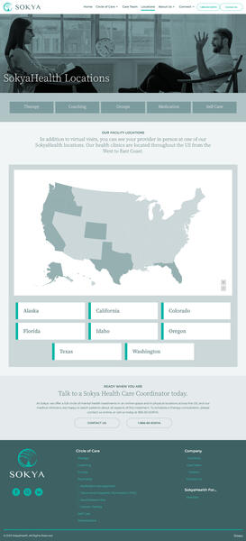 SokyaHealth Locations Page
