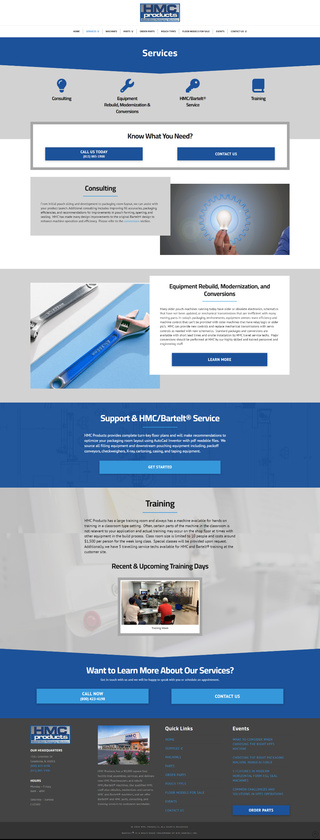 HMC Products Services Page