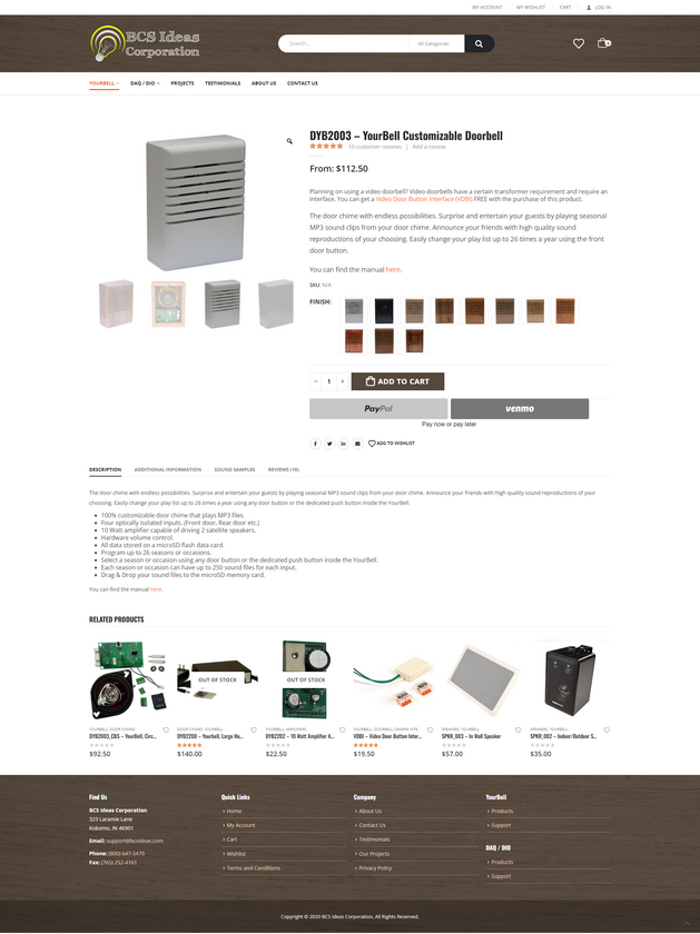 BCS Ideas Product Page