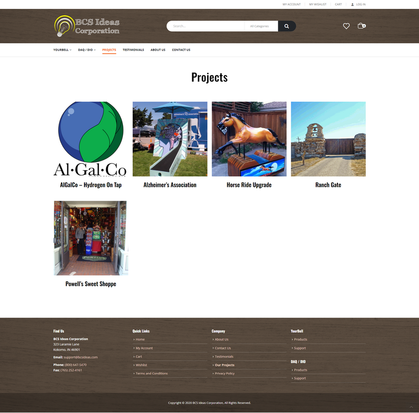 BCS Ideas Projects Page Page